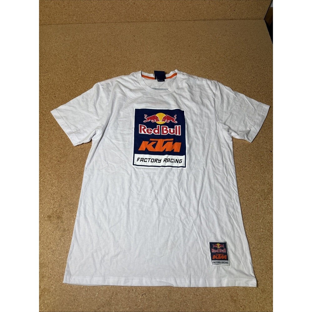 Red Bull KTM Racing Team Logo Short Sleeve XL Tee White E3